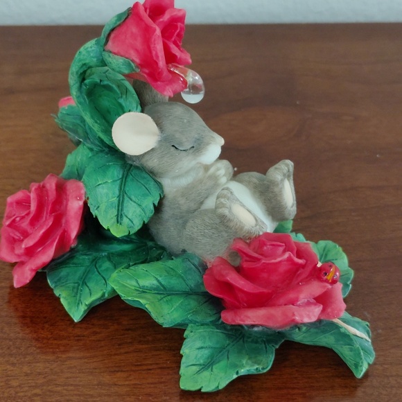 Fitz & Floyd Charming Tails - Life is a Bed of Roses - Signed by Artist - Picture 5 of 11